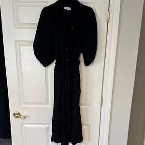 Velvet by Graham & Spencer Black Midi Dress